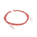 Cable de Parcheo Slim UTP Cat6 - 2 Metros (6.56 Pies) Rojo Diámetro Reducido (28 AWG)
