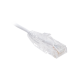 Cable de Parcheo Slim UTP Cat6 - 2 Metros (6.56 Pies) Blanco Diámetro Reducido (28 AWG)