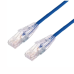 Cable de Parcheo Slim UTP Cat6A - 2 Metros (6.56 Pies) Azul, Diámetro Reducido (28 AWG)
