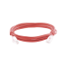 Cable de Parcheo Slim UTP Cat6A - 3 Metros (9.84 Pies) Rojo, Diámetro Reducido (28 AWG)
