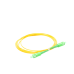 Jumper de Fibra Óptica Monomodo SC/APC SC/APC Simplex, color amarillo, 2 metros, 2mm