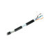 Bobina de cable de 305 m, Cat5e , FTP, blindado, para intemperie, color negro, UL, para aplicaciones en video vigilancia, redes de datos (Carrete Easy Pull)