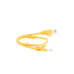 Cable de Parcheo UTP Cat5e - 0.5 Metros (1.64 Pies) - Amarillo