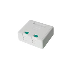 Caja de Pared con 2 Puertos Keystone, No Incluye Jacks Caja de Pared con 2 Puertos Keystone, No Incluye Jacks