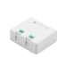 Caja de Pared con 2 Puertos Keystone, No Incluye Jacks