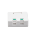 Caja de Pared con 2 Puertos Keystone, No Incluye Jacks