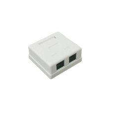 Caja de Pared con Jack UTP Cat5e y Jack RJ11 Telefónico Caja de Pared con Jack UTP Cat5e y Jack RJ11 Telefónico