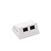Caja de Pared Angulada Incluye 2 Jacks UTP Cat5e Keystone
