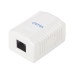 Caja de Pared con 1 Puerto, Incluye 1 Jack UTP Cat6A