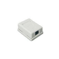 Caja de Pared con 1 Puerto Keystone, Incluye Jack STP Cat5e Caja de Pared con 1 Puerto Keystone, Incluye Jack STP Cat5e