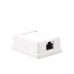 Caja de Pared con 1 Puerto Keystone, Incluye Jack STP Cat5e