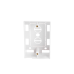 Caja de Pared Universal, Color blanco, Para montaje con Placas de Pared