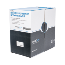 Bobina de Cable de 305 Metros (1000 Pies) Cat5e, Aleación de Cobre y Aluminio (CCA), Color Gris, Uso Interior Bobina de Cable de 305 Metros (1000 Pies) Cat5e, Aleación de Cobre y Aluminio (CCA), Color Gris, Uso Interior