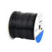 Bobina de Cable de 305 Metros (1000 Pies) Cat5e, Aleación de Cobre y Aluminio (CCA), Color Negro, Uso Intemperie, Doble Forro