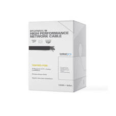 Bobina de 305 Metros (1000 Pies) Cat5e, Aleación de Cobre y Aluminio (CCA) Color Blanco, Uso Interior