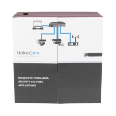 Bobina de Cable UTP 305 Metros (1000 Pies), Cat5e con Doble Forro, para Exterior, Climas Extremos, Color Negro Bobina de Cable UTP 305 Metros (1000 Pies), Cat5e con Doble Forro, para Exterior, Climas Extremos, Color Negro