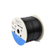 Bobina de Cable de 305 Metros (1000 Pies), Cat5E, con Gel, para Intemperie, Doble Forro Extrema Humedad, Bajo Tierra, UL, Color Negro para Aplicaciones en Video Vigilancia, y Redes de Alta Velocidad.