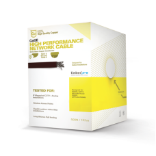 Cable Cat5e de Alto Rendimiento Certificaciones ETL, UL, de 152.5 Metros (500 Pies) de Color Blanco, para Aplicaciones en Video Vigilancia, Redes de Datos. Uso Interior.