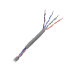 Cable Cat5e de Alto Rendimiento, con Certificaciones ETL, UL, Color Gris, de 100 Metros (328 Pies) para Aplicaciones en CCTV, Redes de Datos. Uso Interior.