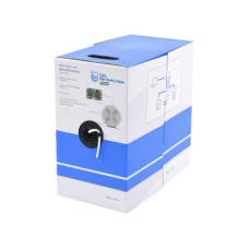 Bobina de Cable UTP Cat5e para Exterior en Color Blanco / 305 Metros (1000 Pies) / Certificada UL / Sin Blindaje