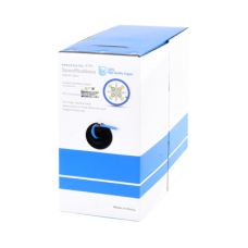 Bobina de Cable de 305 Metros (1000 Pies) Cat6, CM, 24 AWG, Alto Rendimiento, ETL, UL, Color Azul, Super Flexible, para Aplicaciones de Videovigilancia, Video HD, y Redes de Datos. Uso Interior