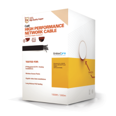 Bobina de Cable de 305 Metros (1000 Pies) Cat6+, CM, Calibre 23 Alto Rendimiento, ETL, UL, Color Azul, Super Flexible, para Aplicaciones de Video Vigilancia, Video HD, y Redes de Datos. Uso Interior.