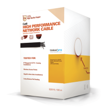 Cable Cat6+ Calibre 23 Alto Rendimiento, ETL, UL, Color Azul, de 100 Metros (328.08 Pies), Super Flexible, para Aplicaciones de CCTV, Video HD, y Redes de Datos.