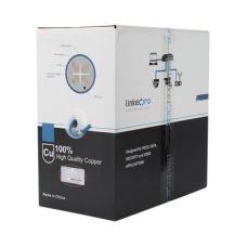 Bobina de Cable de 305 Metros (1000 Pies) Cat6+, CMR, Calibre 23 Alto Rendimiento, ETL, UL, Color Azul, Super Flexible, para Aplicaciones de Video Vigilancia, Video HD, y Redes de Datos. Uso Interior.