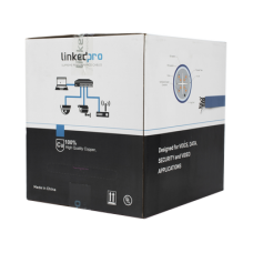 Bobina de Cable de 305 Metros (1000 Pies) Cat6+ Blindado F/UTP, CM, Calibre 23 Alto Rendimiento, ETL, UL, Color Azul, Super Flexible, para Aplicaciones de Video Vigilancia, Video HD, y Redes de Datos. Uso Interior.
