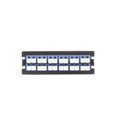 Placa Acopladora para Distribuidor de Fibra Óptica LP-ODF-8024, Incluye 12 Acopladores LC Duplex para Fibra Monomodo