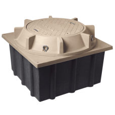 Registro Mini Manhole con Tapa de Concreto Polimérico 1.22 Metros x 1.22 Metros x 0.61 Metros (4 Pies x 4 Pies x 2 Pies), Resistencia 20 Toneladas, Uso Vehicular Pesado