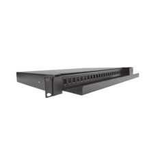 Distribuidor de Fibra Óptica Deslizable, Vacío, 19 Pulgadas (48.26 cm), Acepta 24 Adaptadores LC Duplex o LC Simplex o 24 SC Simplex, 1U