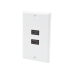 Placa de Pared de 2 Puertos HDMI Hembra a Hembra
