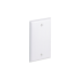 Placa de Pared Ciega Universal, Color Blanco