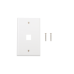 Placa de Pared de 1 Puerto, Keystone, Color Blanco