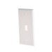 Placa de Pared de 1 Puerto, Keystone, Color Blanco