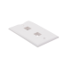 Placa de Pared de 2 Puertos, Keystone, Color Blanco