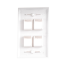 Placa de Pared de 4 Puertos, Keystone, Color Blanco