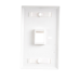 Placa de Pared de 1 Puerto, Keystone, con Espacio para Etiqueta, Color Blanco