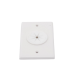 Placa de Pared, con Orificio y Grommet, Ideal para Pasar Cables