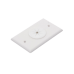 Placa de Pared, con Orificio y Grommet, Ideal para Pasar Cables