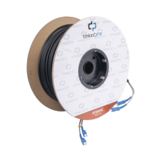 Carrete de Fibra Óptica Monomodo con Conectores SC-SC Duplex, Reforzada con Kevlar, de 100 Metros (328.08 Pies)