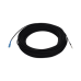 Rollo de Fibra Óptica Drop Redonda G657A2 Monomodo Simplex de 100 Metros (328.08 Pies) con Conectores SC/UPC-SC/UPC para Instalaciones Aéreas, Subterráneas o a la Intemperie