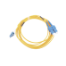 Jumper de Fibra Óptica Monomodo 9/125 LC/UPC-SC/UPC, PVC, 2.0 mm, Dúplex, Amarillo, 3 Metros (9.84 Pies)