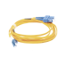 Jumper de Fibra Óptica Monomodo 9/125 LC/UPC-SC/UPC, PVC, 2.0 mm, Dúplex, Amarillo, 3 Metros (9.84 Pies)