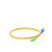 Jumper de Fibra Óptica Monomodo SC/APC-SC/UPC Simplex de 1 Metro (3.28 Pies), 3mm