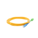Jumper de Fibra Óptica Monomodo SC/UPC-SC/APC Simplex, Color Amarillo, 3 Metros (9.84 Pies), 3 mm