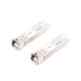 Transceptores Ópticos Industriales Bidireccionales SFP+ (Mini-Gbic) / Monomodo 1270 & 1330 nm / 10 Gbps / 10GBASE / Conector LC/UPC Simplex / DDM / Hasta 20 km / 2 Piezas
