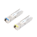 Transceptores Ópticos Industriales Bidireccionales SFP (Mini-Gbic) / Monomodo 1310 & 1550 nm / 1.25 Gbps / 1000BASE-BX / Conector LC/UPC Simplex / DDM / Hasta 20 km / 2 Piezas
