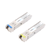 Transceptores Ópticos Industriales Bidireccionales SFP (Mini-Gbic) / Monomodo 1310 & 1550 nm / 1.25 Gbps / 1000BASE-BX / Conector LC/UPC Simplex / DDM / Hasta 5 km / 2 Piezas